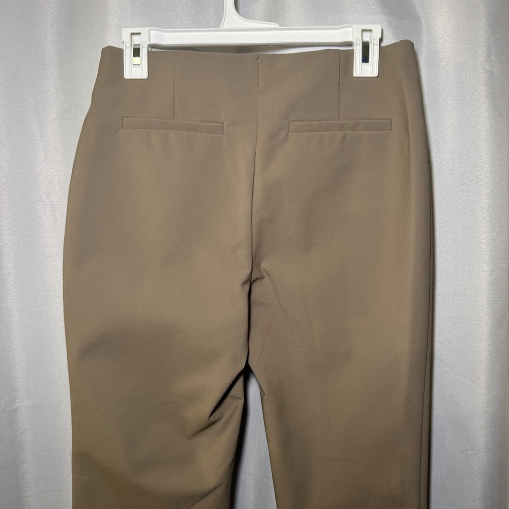 Nicole Miller New York Womens Taupe Front Seam Pull On Ankle Pants Sz S - Picture 4 of 8
